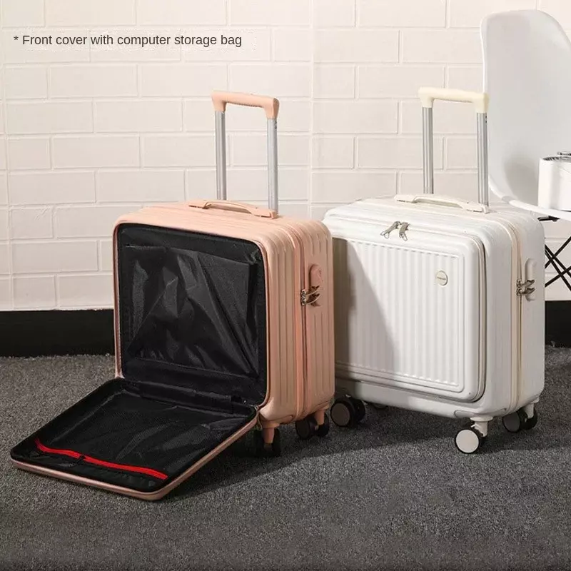 Mallette d'embarquement de 18 pouces, valise pour ordinateur de voyage d'affaires, bagage de voyage, rangement intercalaire en roue de carton
