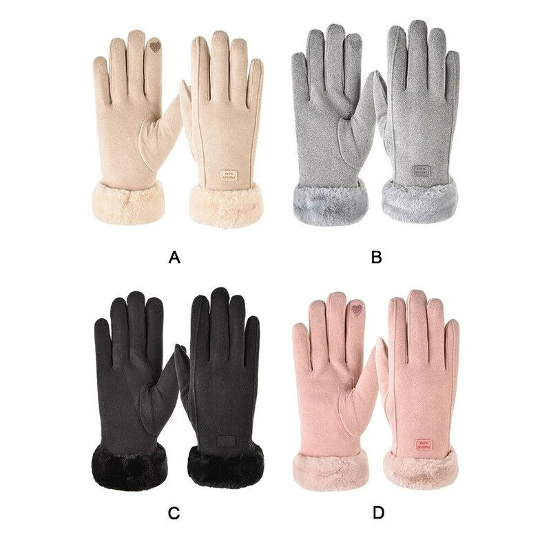 女性のための暖かい快適な手袋、風の保護、寒い季節、屋外、冬