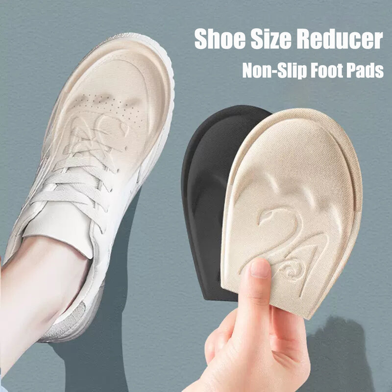 Bantalan Kaki Depan untuk Wanita Sepatu Hak Tinggi Setengah Sol Kaki Depan Anti-Slip Pereda Nyeri Masukkan Ukuran Sepatu Kurangi Pengisi untuk Sepatu Terlalu Besar