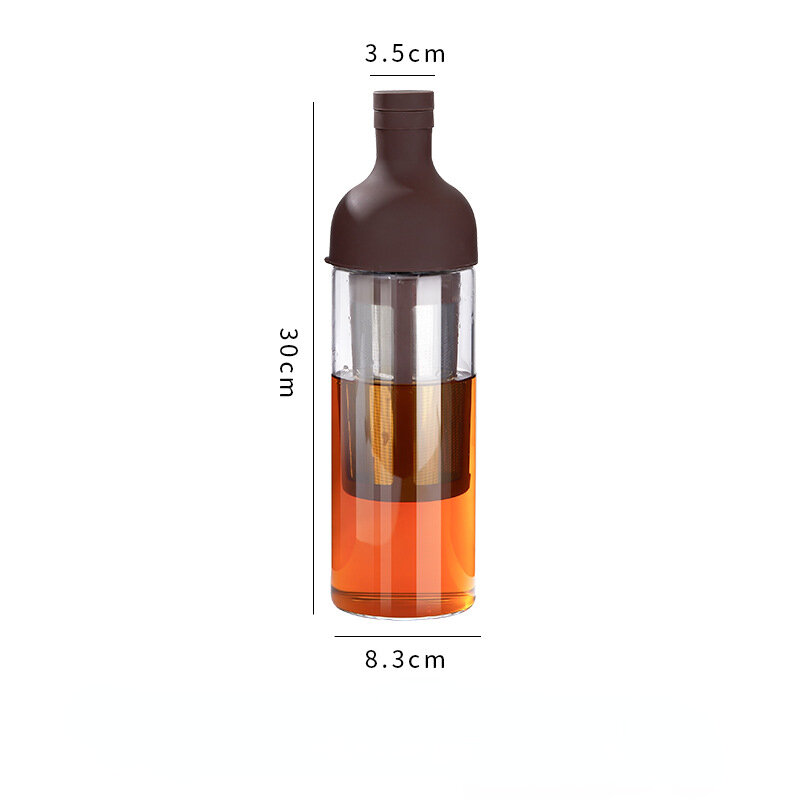 1000ML Glass Cold Brew Coffee Maker Coffee Pots Cafe Maker Coffe Filter Juice Tea Teapot Kettle Coffeepots Handmade For Home