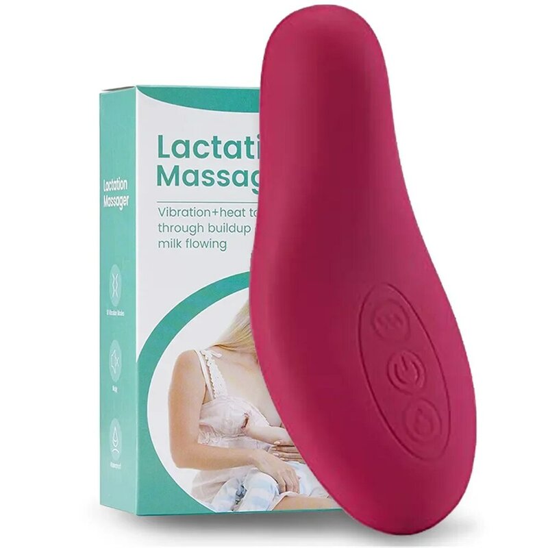 Female Postpartum Lactating Milk Booster Massage Device Breast Heating Through Emulsion Full Package Adhesive Breast Lump Dredge