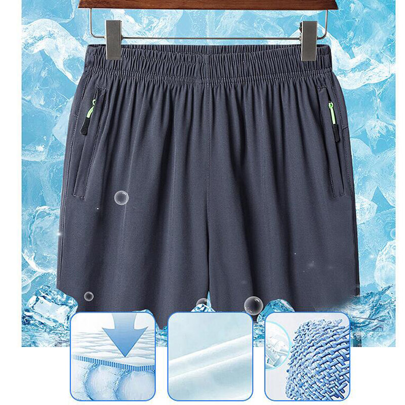 (M-8XL) размера плюс быстросохнущие спортивные шорты, мужские свободные пятиконечные короткие брюки, пляжные шорты для баскетбола, домашние шорты для фитнеса и бега