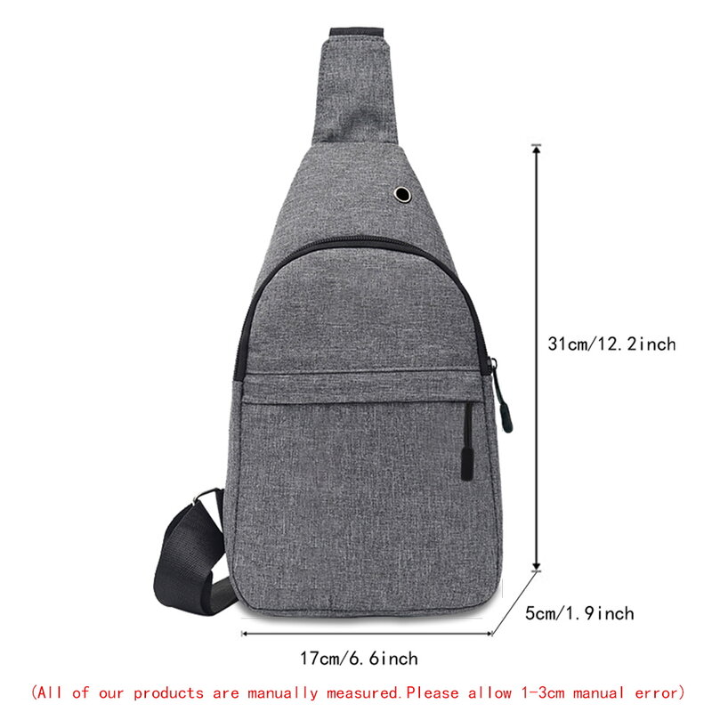 2022 Men's Shoulder Bag Canvas Sport Crossbody Trend Outdoor Chest Bag for Men Friends Pattern Printed Mobile Phone Chest Bags