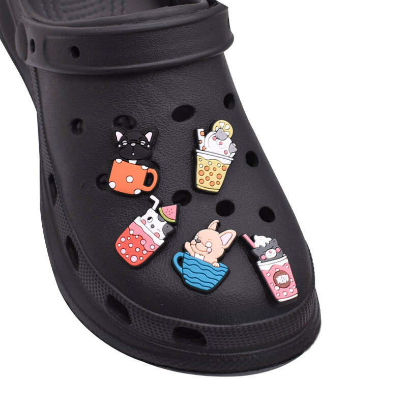 Горячая Распродажа молока чай Кот обуви талисманы для Croc аксессуары украшения сандалии аксессуары для детей