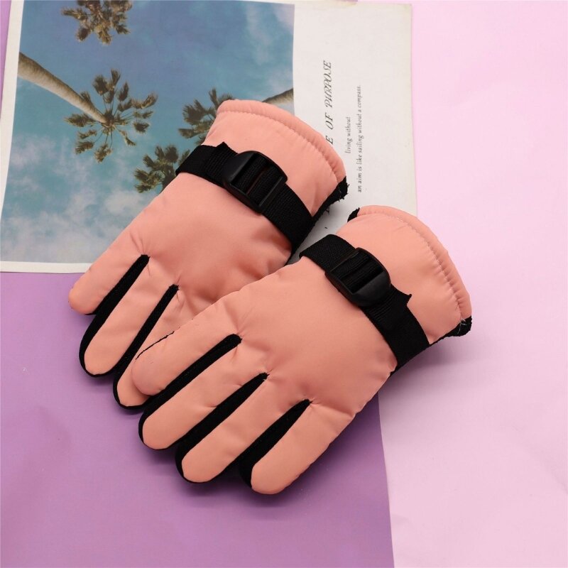 Găng tay trẻ K5DD Găng tay giữ nhiệt ngoài trời chống gió chống nước cho trẻ Găng tay mùa đông