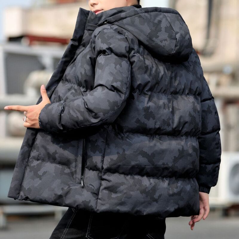 2023 puchowy płaszcz bawełniany zagęszczona zimowa męska koreańska wersja trendu ciepłej, rekreacyjnej bawełnianej kurtki bawełniane kurtki męskie ubrania