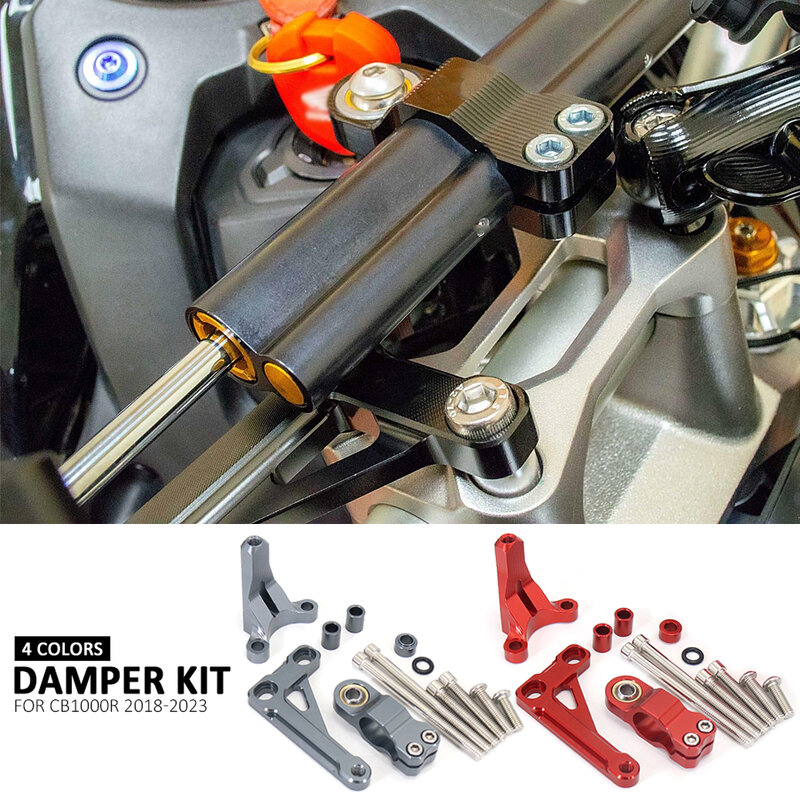 Soporte de amortiguador de dirección para motocicleta, CB1000R para Honda Kit de montaje, CB 1000 R, cb1000r, 2018 - 2023