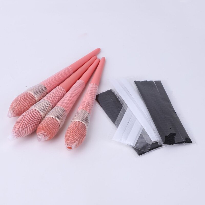 1Pc Mesh Flexible Net Protectors Cover Sheath Beauty White Cosmetic Make Up Brushes Guards Convenient Brochas Maquillaje Tool