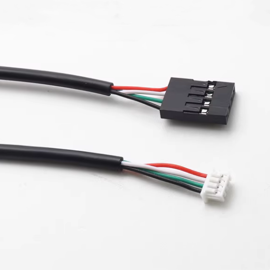 Dupont 2.54-4pからMX1.25-4P USBシールドデータケーブル。