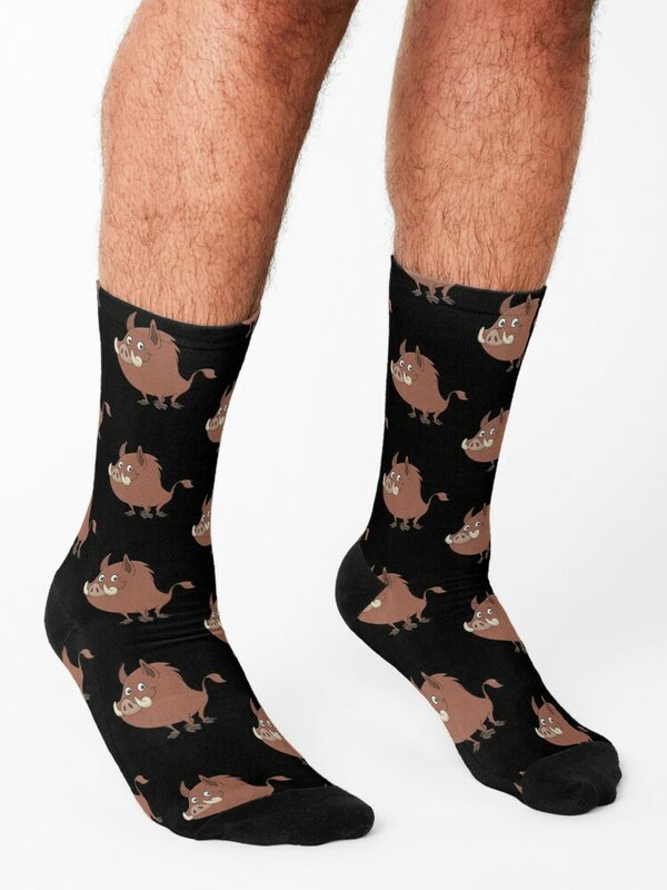 Wild Boar Socks japanese fashion compression anti-slip moving stockings Socks For Man Women's