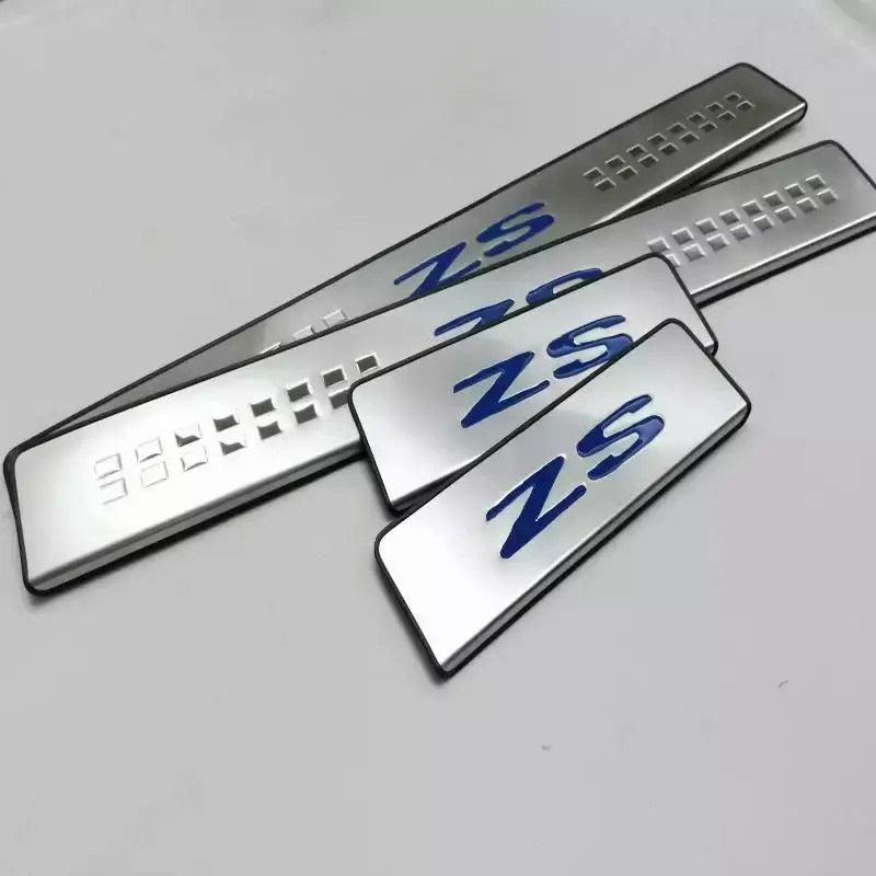 Car Original Threshold Stainless Steel Stickers For MG ZS 2022 2023 Protector Door Sill Scuff Plate Guard Trim Accessories 2024