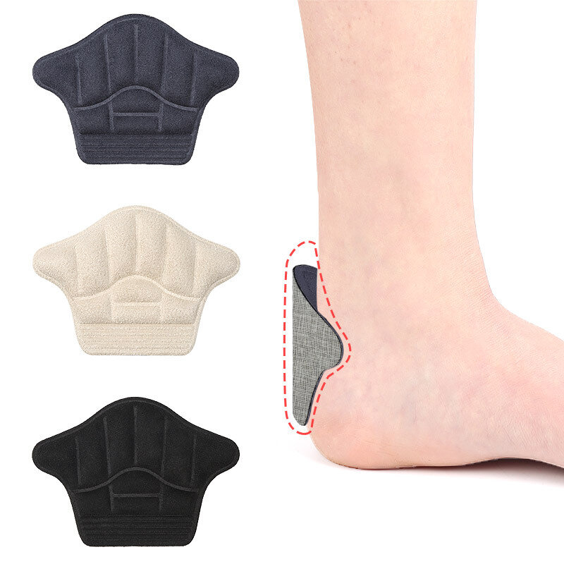 2 pezzi solette Patch tallone Pad per scarpe sportive misura regolabile antiusura piedi Pad cuscino inserto soletta protezione tallone adesivo posteriore