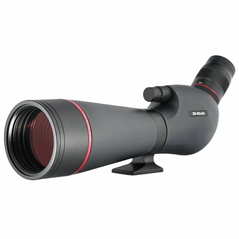 Shooin Spotting Scope 20-60x80 ED 80ED Glass Fieldscope telescopio esterno monoculare per birdwatching caccia tiro