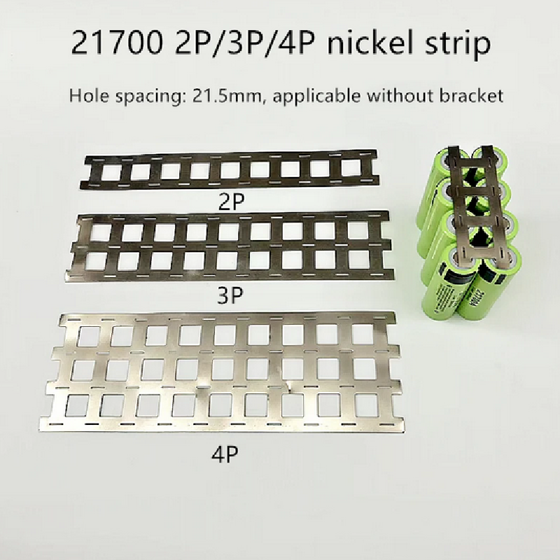Bateria Hole Spacing Connection Plate, carimbado SPCC Nickel Plating, 1 Meter Paralelo sem Suporte, Níquel Strip, 21700, 21,5mm