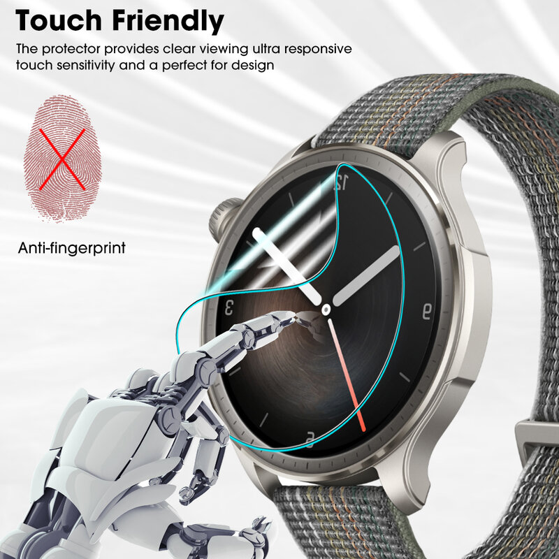 Soft TPU Hydrogel Film para Amazfit Balance Smart Watch, Capa Protetora de Tela, Anti Scratch, Vidro Não Temperado, 1-10Pcs