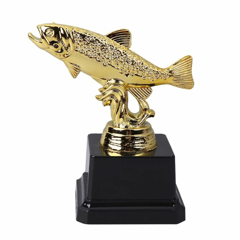 Fish Trophy Awards Children's Plastic Model Craft Souvenirs Sport Competitions School Rewarding Supply Winner Award Trophy Toy
