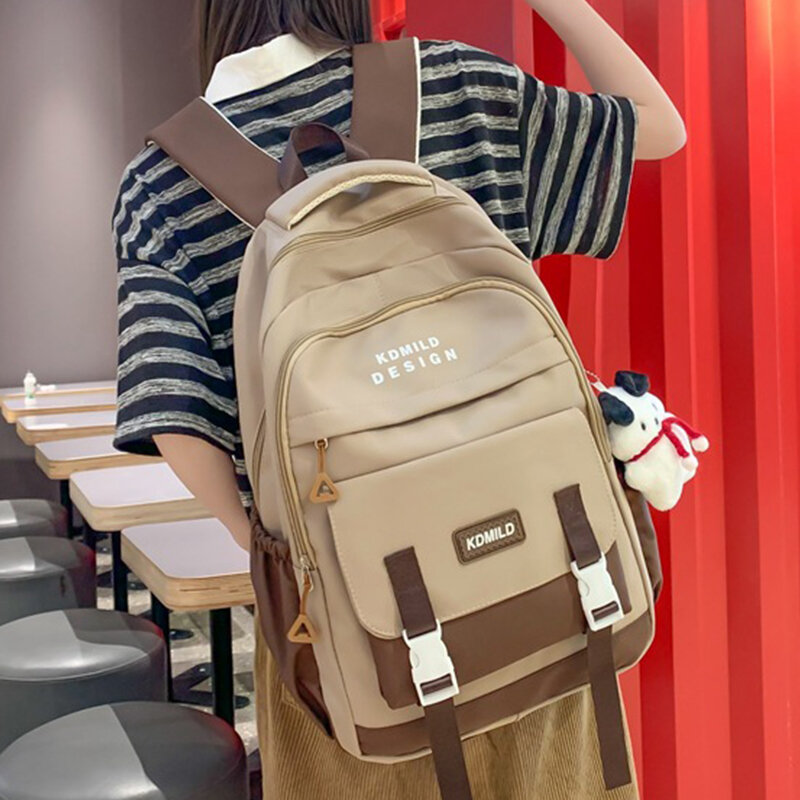 Mochila escolar Coreana de gran capacidad para mujer, bolsa de ordenador, mochila escolar para niño