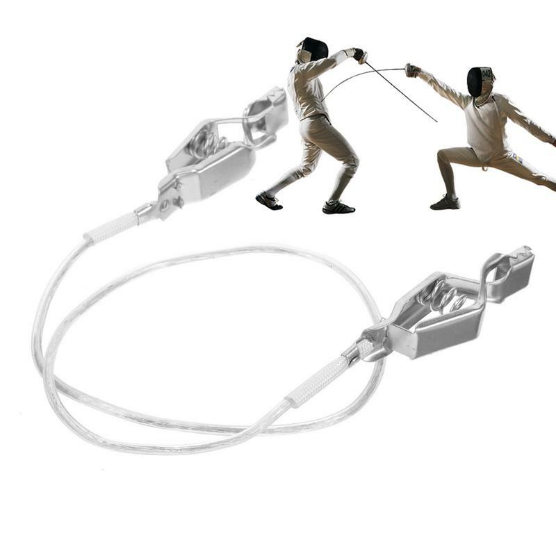 Abrazadera de cabeza de aluminio, cable de Clip de esgrima multifunción, cable de Clip de esgrima resistente y conductor