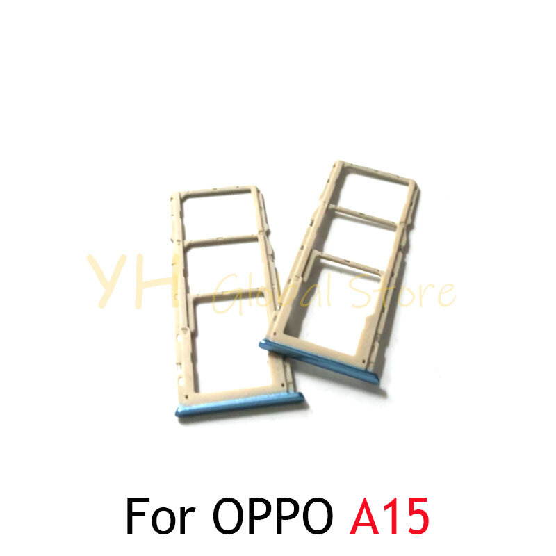 Soporte de bandeja para ranura de tarjeta Sim, piezas de reparación para OPPO A15 / A15S / A35