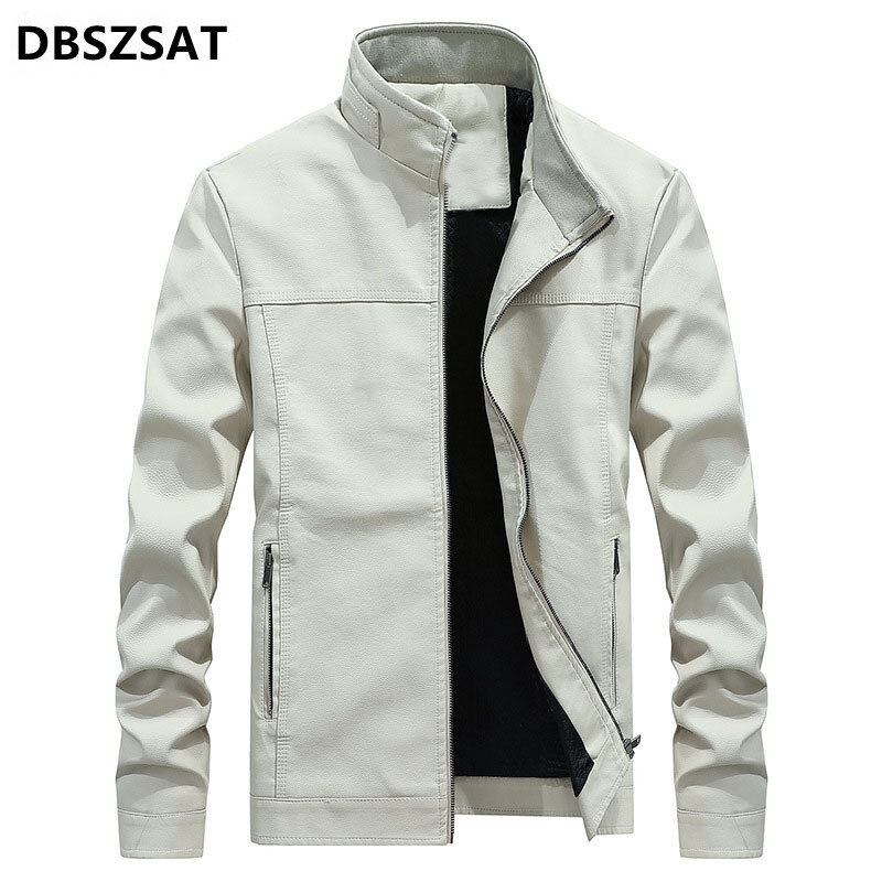 Coat Jacket Overcoat Jacket Coat Outwear Casual Coat Fashion Men Winter SolidColor Stand Collar Zipper Pockets Coat Pilot Jacket