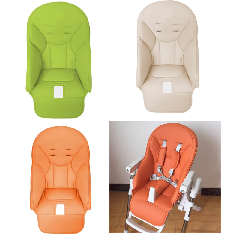 Cadeira ajustável do bebê, descanso para os pés PU almofada mesa de alimentação cadeira de jantar, pedal, descanso para os pés