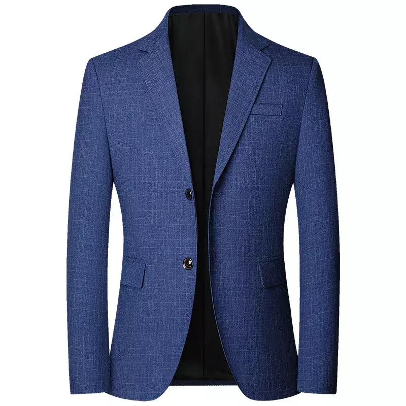 New Spring Autumn Blazers Men Slim Fit British Plaid Formal Suit Jacket Party Wedding Business Casual Blazers Male Size 4XL-M