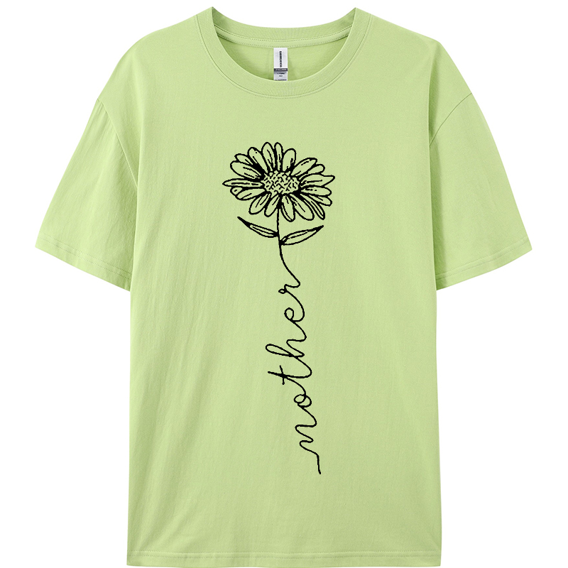 T-shirt à Manches Courtes pour Femme, Vêtement de dehors Décontracté, Simple, Graphique, à la Mode, Nouvelle Collection Été 2024