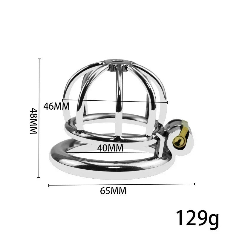 2024 New Male Metal Chastity Cage with Catheter Penis CB Lock Cock Cage Restraints Adult Play Couples Adult Sex Toys for Men 18+