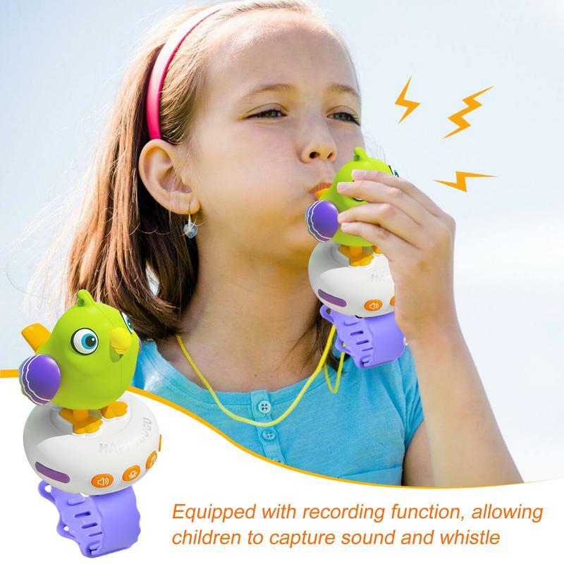 Fischietti per uccelli divertenti fischietto per uccelli orologio giocattolo per ragazzi strumento musicale ricaricabile giocattolo per bambini giocattoli divertenti per ragazzi ragazze bambini bambino