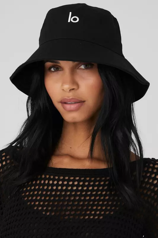 LO-Unisex Cotton Denim Bucket Hat, UPF 50 Plus Sunscreen Hat, Packable Summer Travel Beach Sun Hat, Couple Style Travel