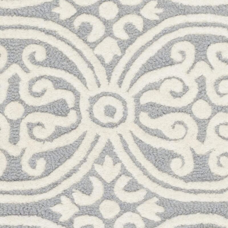 Tapete marroquino artesanal lã corredor, coleção Cambridge, 31.2 "x 240", CAM123D