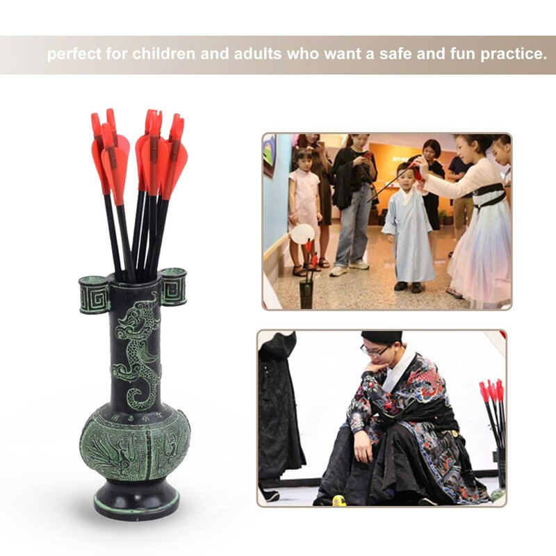 Pot-Throwing Arrows, Pot-Throwing Jogo Props, uma seta, tubo de bambu, Wine Order, Antique Jogos ao ar livre, Brinquedos infantis