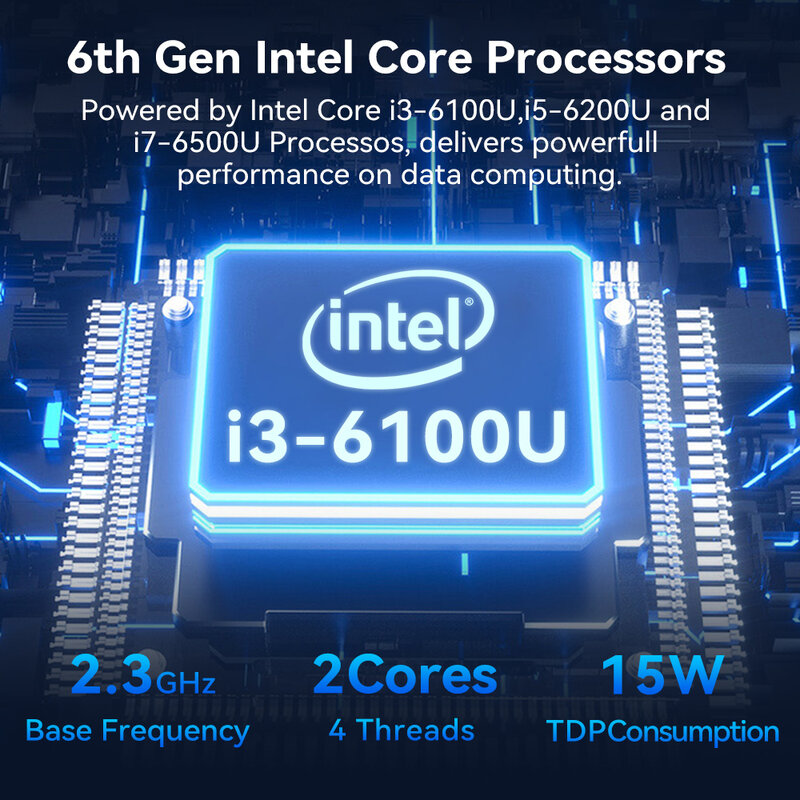 XCY Pfsense Firewall Router Mini PC Intel Core i7-6500U 6x Intel Ethernet i211AT porte LAN supporto WiFi 4G SIM Win 10/11 Linux