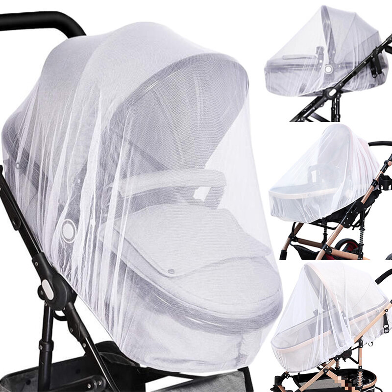 Mosquitera para cochecito de bebé, malla de protección infantil, accesorios para carrito