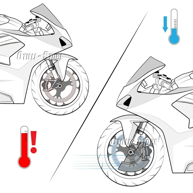 Kit de conductos de refrigeración de aire para motocicleta, sistema de freno delantero para YAMAHA YZF-R1, YZF, R1, 2020, 2021, 2022, 2023, 2024, nuevo