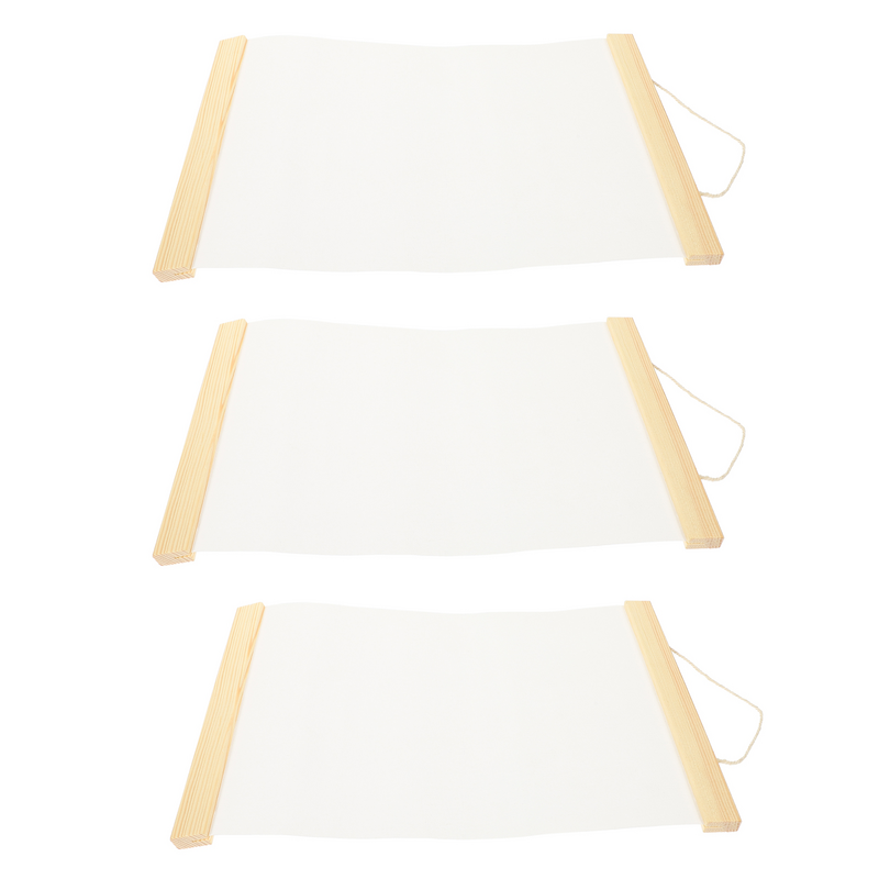 Białe panele płócienne Favomoto z drewnianymi ramkami do malowania i akcesoriów artystycznych DIY