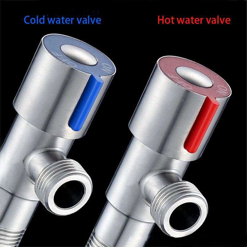 Angle Valve 1/2  Inlet 3/8  Outlet  Angle Stop Valve Control  Water Shut Off Valve for Water Pipes Faucet Toilet Valve