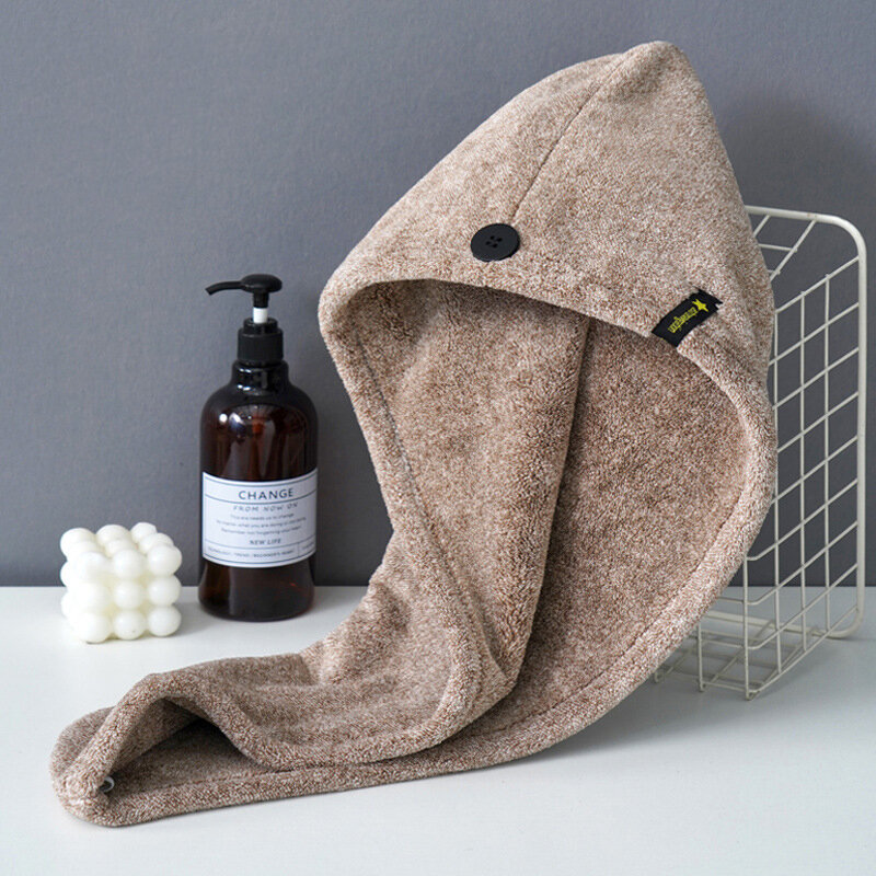 Dry Hair Towel Coral Fleece AB Gauze Lladies Microfiber Headscarf Absorbent Thickened Hotel Home Bathroom Shower Cap Girl Towel