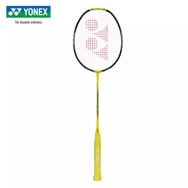 Yonex paletka do badmintona yy ultralekki błysk z włókna węglowego NF 1000Z żółta prędkość obrotowa