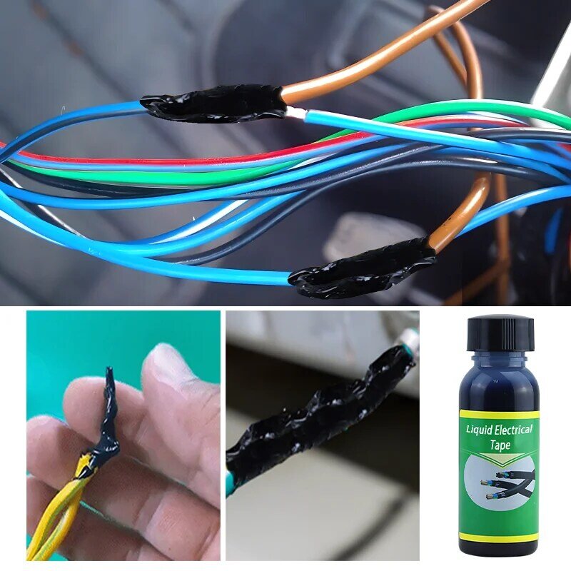 Vloeibare Elektrische Tape Isolatietape Rubber Elektrische Draad Kabel Coat Fix Lijn Lijm Vloeibare Isolatiepasta Kit