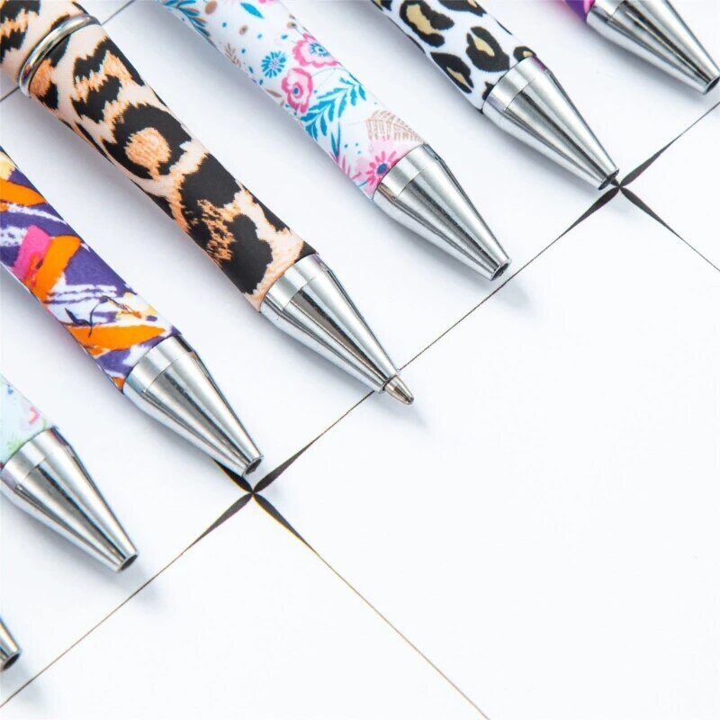 Bead Rollerball Pen Plastic DIY Pens Beaded Pens Student Office School Supplies