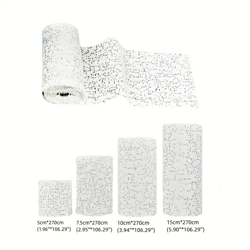 Plester kain gulung strip kasa putih bungkus perban untuk kerajinan proyek masker membuat perut cetakan tubuh alat kesehatan