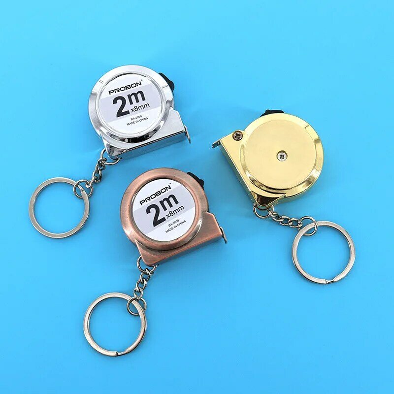 Outdoor EDC Mini Portable Keychain Tape Measure Cute 2 Meter Ruler Creative Gift Keychain Tool (CM)