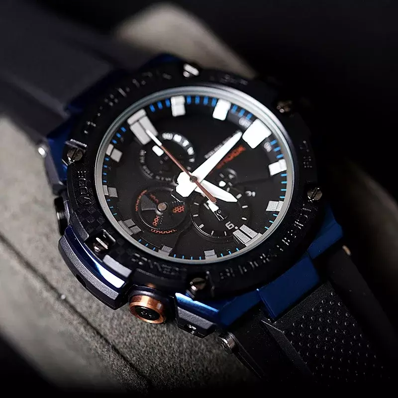 G-SHOCK GST-B100 Series Men's Watches Sports Waterproof Wristwatches LED Lighting Multi-Function Automatic Calendar Brand Watch.