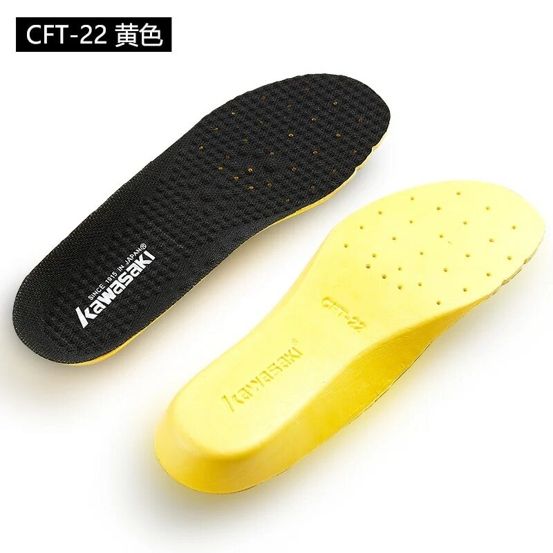 Semelle intérieure de chaussure respirante coordonnante Kawasaki, semelle intérieure inconnu des chocs, adaptée aux baskets de CFT-22 CFT-27 de badminton Kawasaki