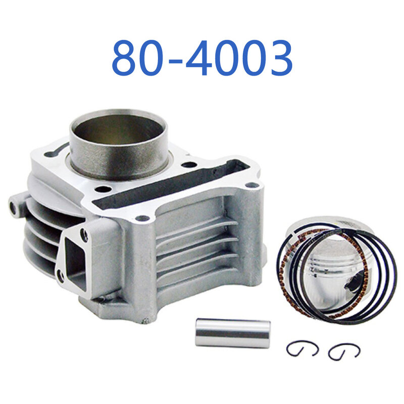 80-4003 GY6 80cc Cylinder Assy (47mm) For GY6 50cc 4 Stroke Chinese Scooter Moped 1P39QMB Engine