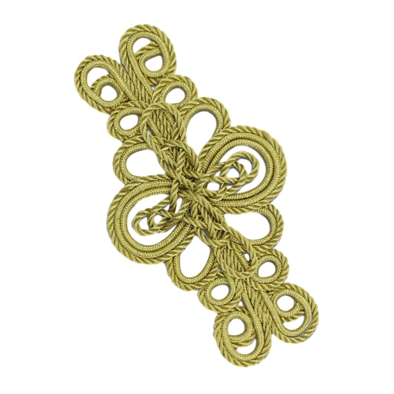 Ткацкая пуговица для узла из золотой проволоки Hanfu Cheongsam, застежка для швейных поделок