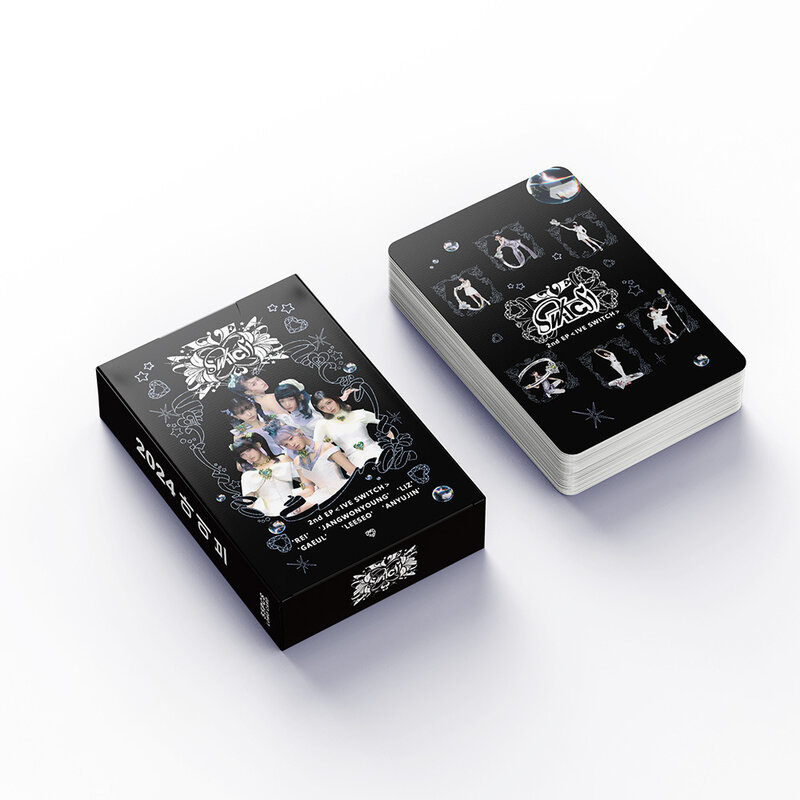 Kpop IVE Boxed Card 55pcs/Set Album IVE SWITCH Photocards High Quality HD Photo Korean Style LOMO Card Fans Collection Gift