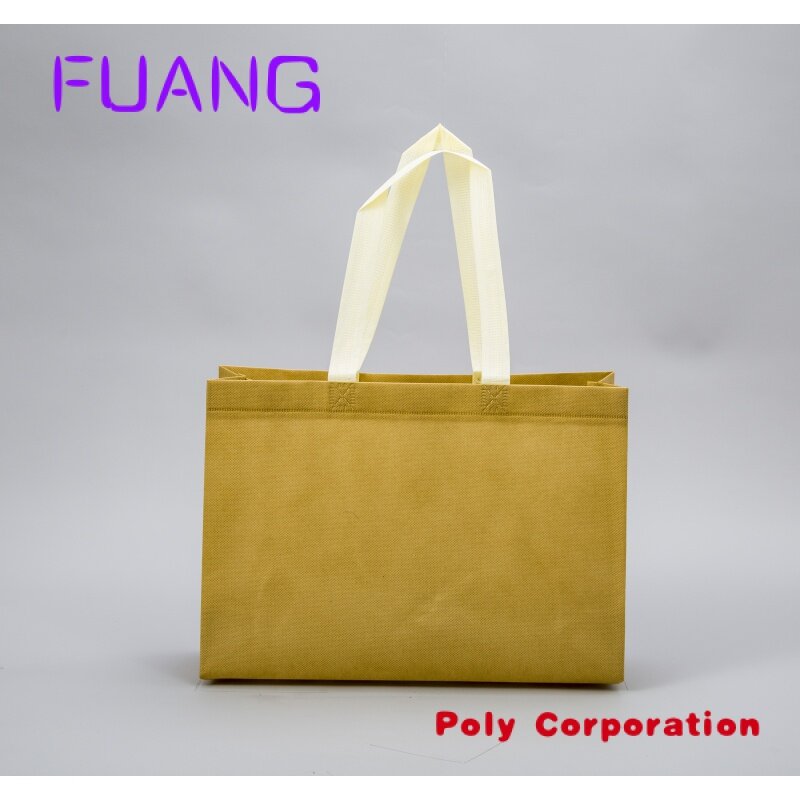 Custom  Cheap Promotion Shopping Bags Printing Color Logo Non Woven Bags Tote Bags With Custom Printed Logo