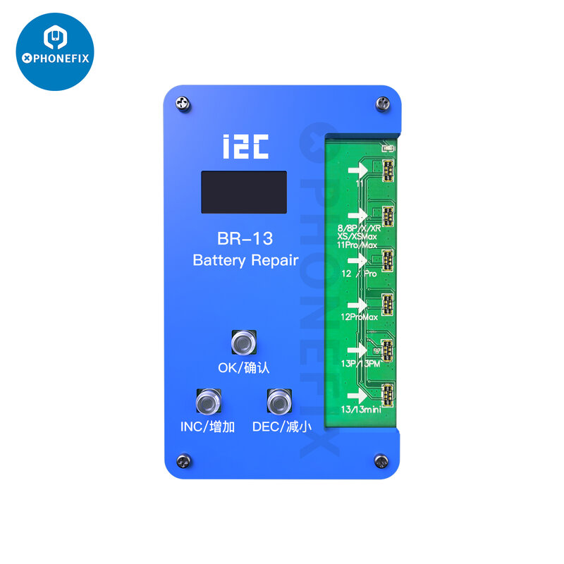 I2c BR-13 Batterij Flex Kabel Data Corrector Voor Iphone 11 12pro 13 14 Batterij Kalibratie Capaciteit Efficiëntie Reset Modificatie